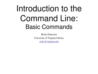 Introduction to the Command Line: Basic Commands and Unix Systems