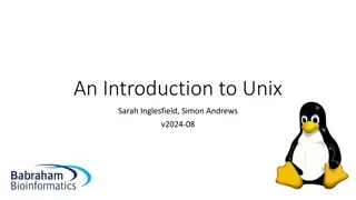 Unix: Fundamentals and Connections