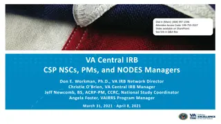 VA Central IRB Process Changes Update