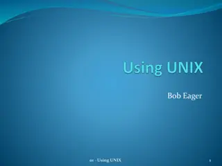 Introduction to Using UNIX: A Comprehensive Guide