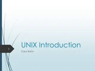 Understanding UNIX Operating System