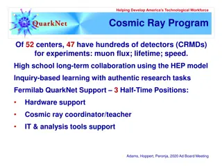 Advancing America's Technological Workforce through Cosmic Ray Programs