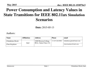 Power Consumption and Latency in IEEE 802.11ax State Transitions