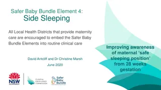 Safer Baby Bundle Element 4: Side Sleeping in Late Pregnancy Position Statement