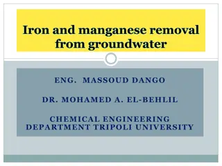 Iron and Manganese Removal from Groundwater Study