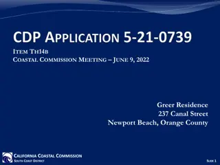 Coastal Commission Meeting June 9, 2022 - Project Plans and Approval Conditions