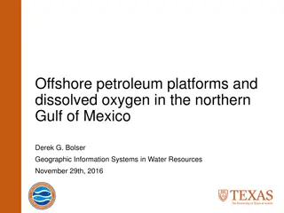 Study on Offshore Petroleum Platforms and Dissolved Oxygen in the Northern Gulf of Mexico