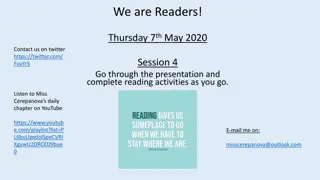 Interactive Reading Activities and Resources for May 7, 2020