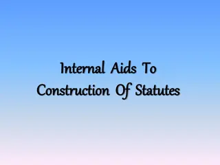 Understanding Internal Aids to Statute Construction