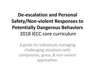 Effective Strategies for Non-Violent Response to Challenging Behavioral Situations