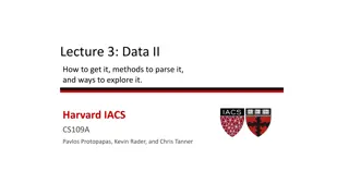 Data Acquisition and Parsing Methods in Data Science