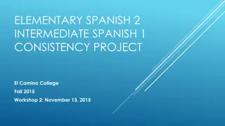 Workshop on Establishing Proficiency Levels and Assessment Criteria in Spanish Education