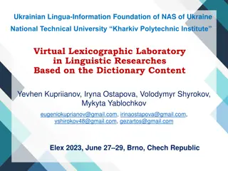 Computer Lexicography: Bridging Linguistics and Technology in Digital Dictionaries.