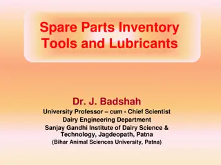 Effective Spare Parts Inventory Management Strategies for Dairy Plants