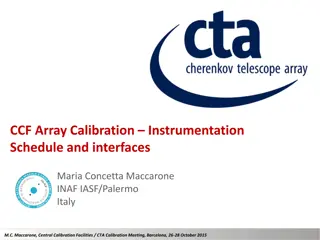 Array Calibration Instrumentation Interfaces and Schedule by Maria Concetta Maccarone at CTA Calibration Meeting