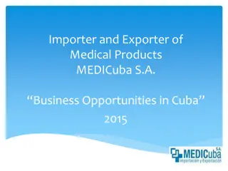 MEDICuba S.A. - Importer and Exporter of Medical Products