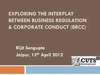 Exploring Business Regulation and Corporate Conduct: Research Insights in BRCC Project