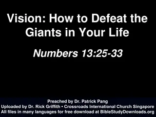 Overcoming Giants: Lessons from Numbers 13:25-33