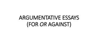 Mastering the Art of Argumentative Essays