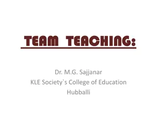 The Concept of Team Teaching in Education