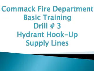 Firefighter Training Drill: Hose Connection and Hydrant Operations