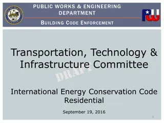 Public Works & Engineering Department Building Code Enforcement Information