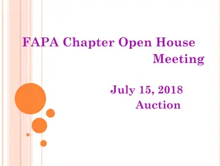 FAPA Chapter Open House Auction Event