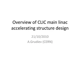 Overview of CLIC Main Linac Accelerating Structure Design