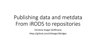 Data Management and Publication Workflow for Research Repositories