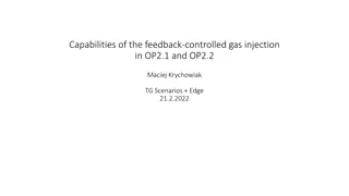 Capabilities of Feedback-Controlled Gas Injection in OP2 Scenarios