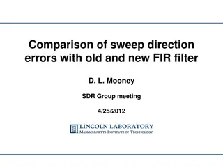 Comparison of Sweep Direction Errors with Old and New FIR Filter