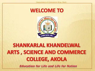 Academic Audit and Importance in the Commerce Department at Shankarlal Khandelwal Arts, Science and Commerce College, Akola