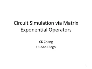 Advanced Circuit Simulation Using Matrix Exponential Operators