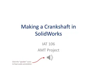 Creating a Crankshaft in SolidWorks: Step-by-Step Guide