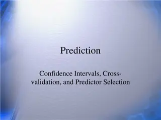 Confidence Intervals, Cross-Validation, and Predictor Selection in Statistics