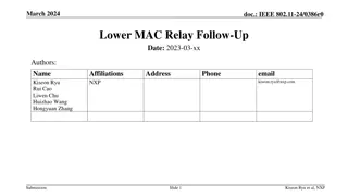 IEEE 802.11-24/0386r0 Lower MAC Relay Protocol Details