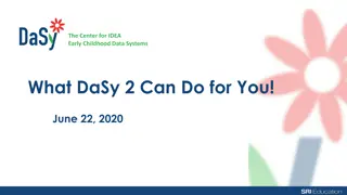 DaSy Center for Early Childhood Data Systems Overview