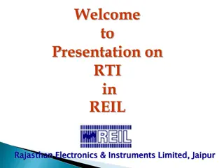 Right to Information (RTI) Implementation at REIL Jaipur