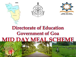 Mid Day Meal Scheme in Directorate of Education, Government of Goa