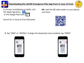 Guide to Downloading and Setting Up LAUSD Emergency Plan App