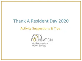 Thank a Resident Day 2020 Activity Ideas & Tips