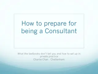 Essential Tips for Aspiring Consultants and Private Practice Setup