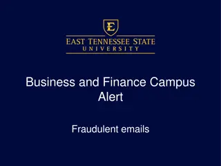 Protecting Against Fraudulent Emails - Business & Finance Campus Alert