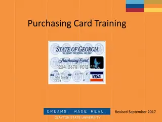 Procurement Card Program Overview - September 2017