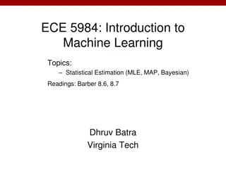 Introduction to Statistical Estimation in Machine Learning