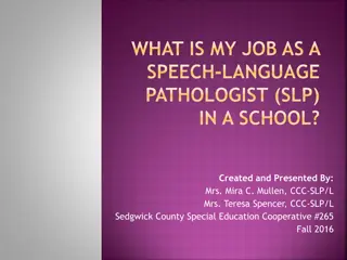 The Role of a Speech-Language Pathologist in Schools