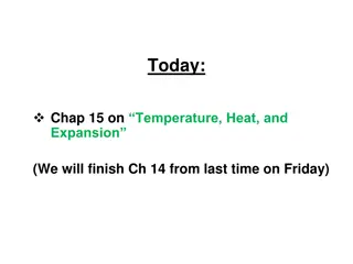 Temperature, Heat, and Expansion in Physics