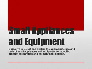 Essential Guide to Small Kitchen Appliances and Equipment Use