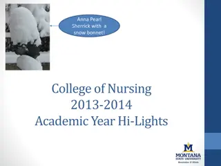 College of Nursing 2013-2014 Academic Year Highlights