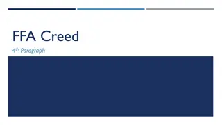 Embracing Independence and Empowerment in the FFA Creed's 4th Paragraph